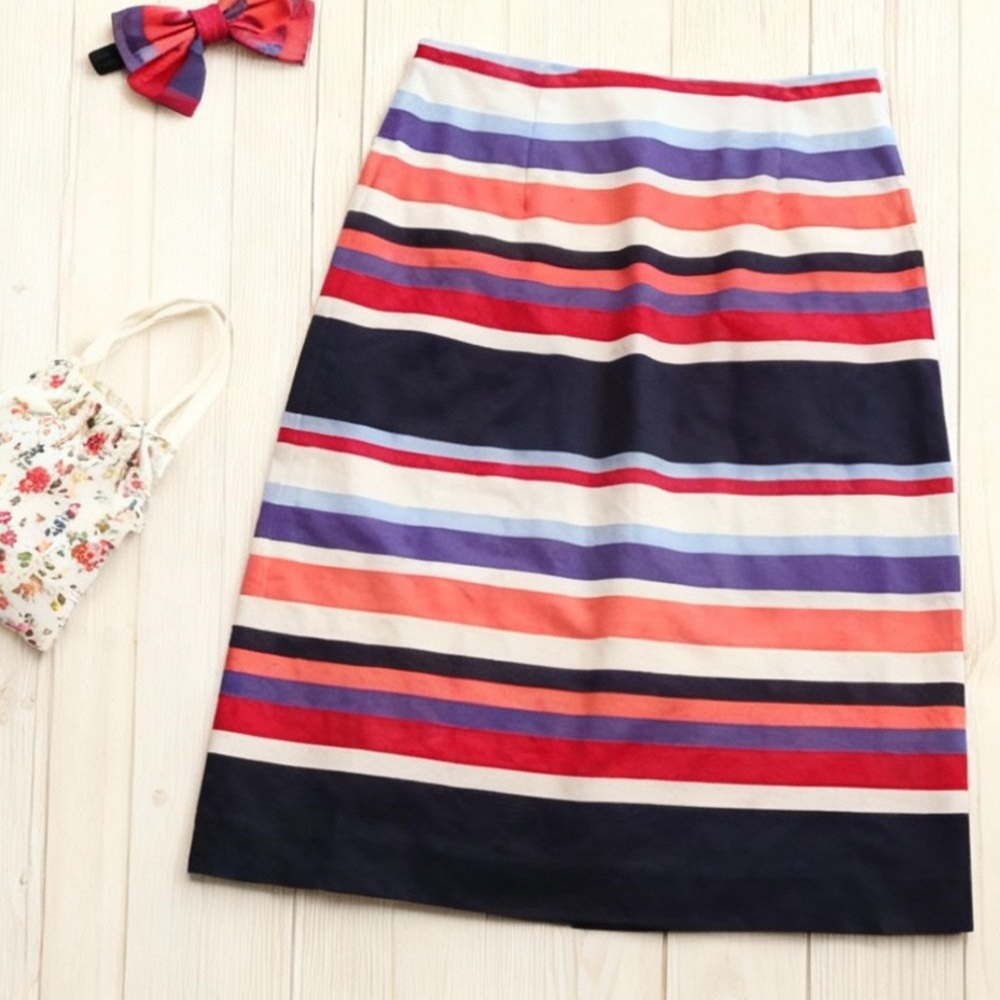 Boden striped pencil skirt